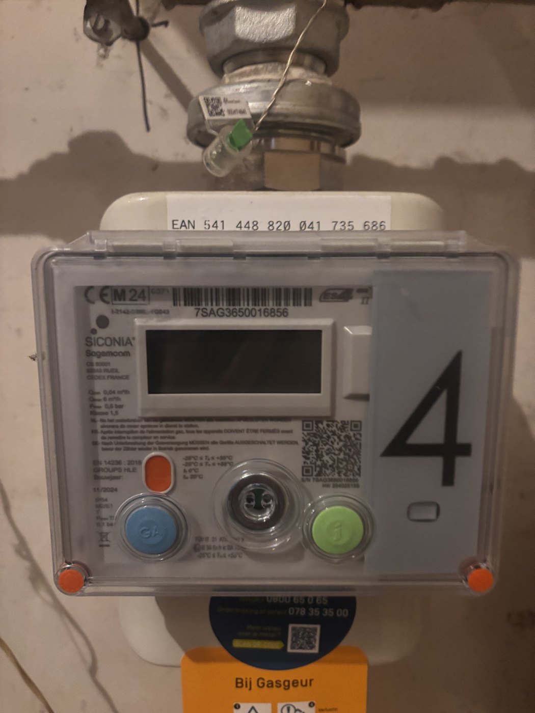 De digitale gasmeter (Fluvius)